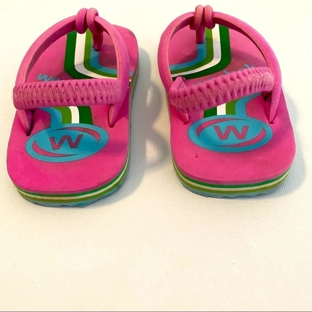 Weebok by Reebok Cute Comfy Baby Girl Flip Flops Lightweight Summer Sandals Pink